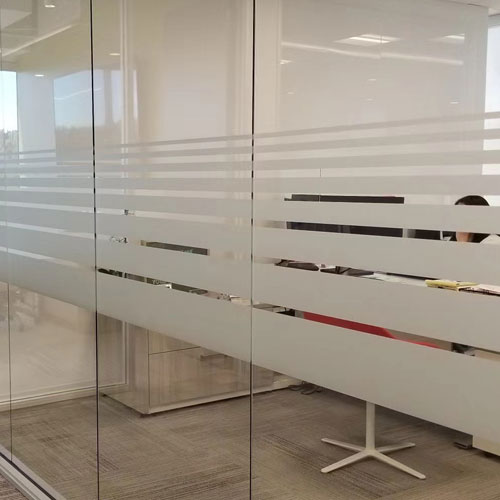 Privacy frosted window film self adhesive